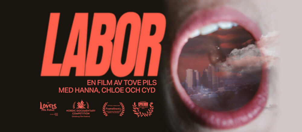 Poster for Tove Pils documentary film Labor
